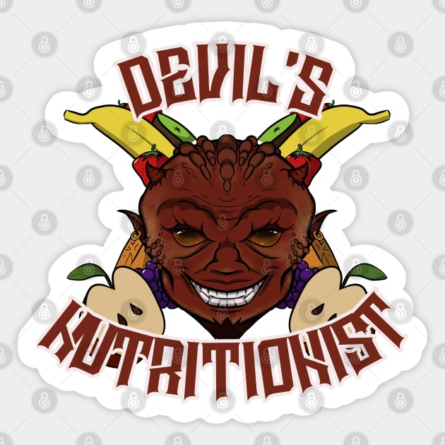 Devil's Nutritionist Sticker by RampArt